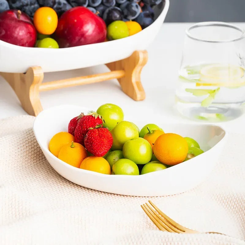 Kitchen Living Room Home Three-Layer Fruit Plate Candy Dish Creative Modern Dried   Basket Snack  Dessert Plate