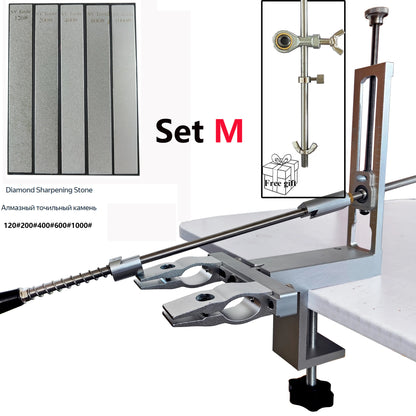 S09 Professional kitchen chef knives and accessories Knife sharpener machine with diamond rolling sharpener sharpening stone