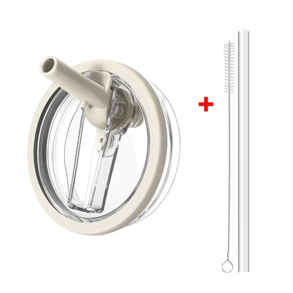 40oz Flip Straw Leak-Proof Lid – Replacement Tumbler Cover for Stanley Cup with Spill-Proof Straw