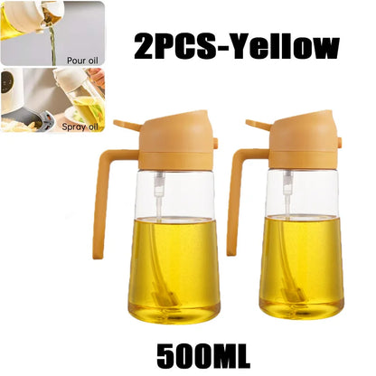 Oil Spray Bottle –  200/300/500ML , reliable  Plastic Cooking Sprayer, Olive Oil, Vinegar & BBQ