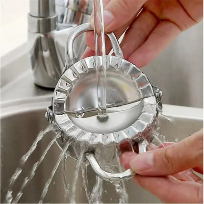 Stainless Steel Dumpling Mold Press – Eco-Friendly Manual Kitchen Tool, 9.5/12.5/15.8cm