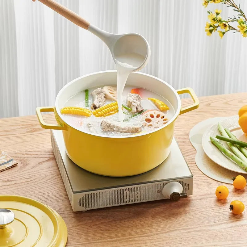 Kitchen Supplies Heat-resistant Aluminum Alloy Non Stick Lid Multifunctional Kitchen Cooking Utensil Set with Lid