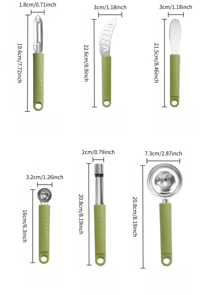 Kitchen Tool Set Pizza Tools6Set，Baking Tools Household Peeler Bottle Opener Kitchen Supplies