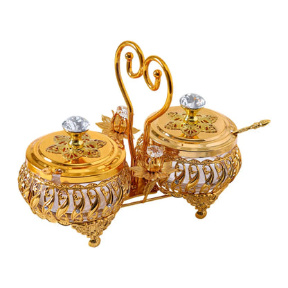 Seasoning Box Snack Plates Food Storage Organizer Condiment Jar Sugar Pots for Parties Dining Room Wedding Banquet Event