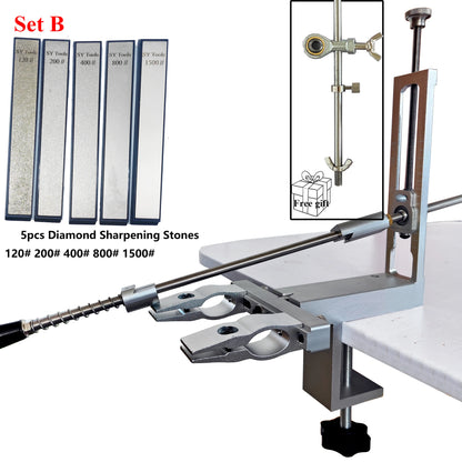 S09 Professional kitchen chef knives and accessories Knife sharpener machine with diamond rolling sharpener sharpening stone