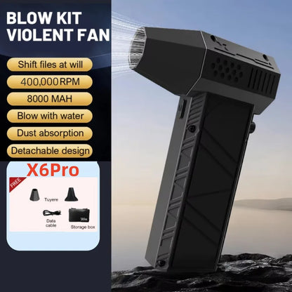 Violent Fan 400000RPM Brushless Turbo Jet Blower – 53m/s Powerful Air Blower & Vacuum Dust Cleaner, Type-C Fast Charging