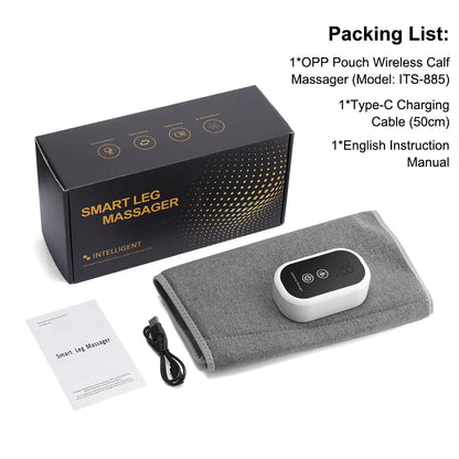 Wireless Electric Leg Massager – 360° Air Compression Calf Massager, 3 Massage Modes