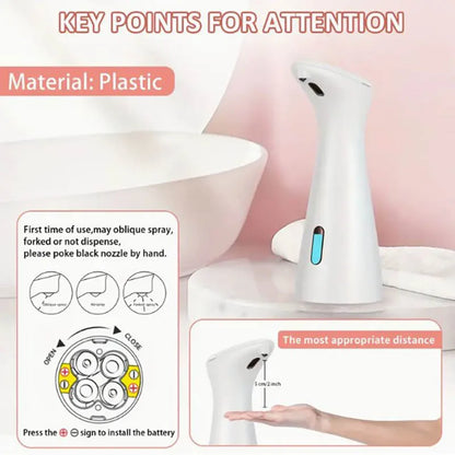 Automatic Sensor Soap & Sanitizer Dispenser – Smart Touchless Liquid Dispenser for Kitchen, Bathroom & Toilet
