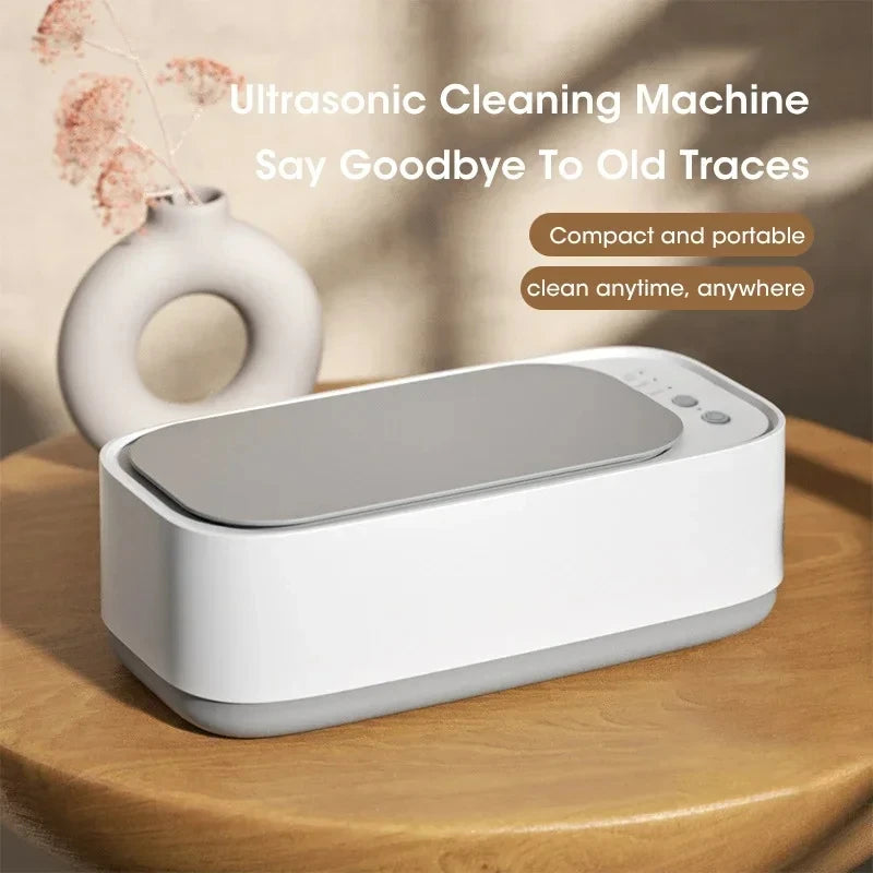Mini Ultrasonic Cleaner – High-Frequency Vibration Cleaning Machine for Glasses, Jewelry & Pacifiers