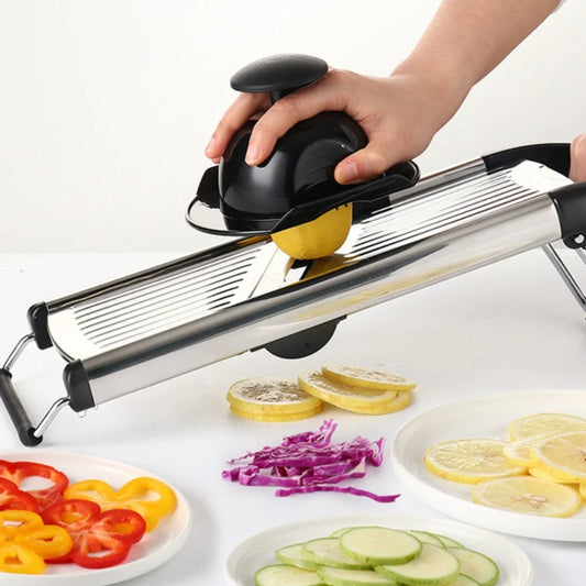 Kitchen Gadgets Adjustable Vegetable Slicer Stainless Steel Efficient Vegetable Cutter Professional Vegetable Chopper Tomato