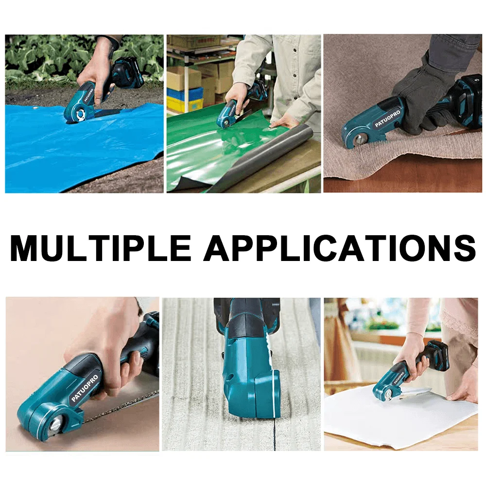 Cordless Carpet Scissors Handheld Multi Functional Pruner Round Knife Cutting Cloth Scissors For Makita 18V Battery(No Battery)