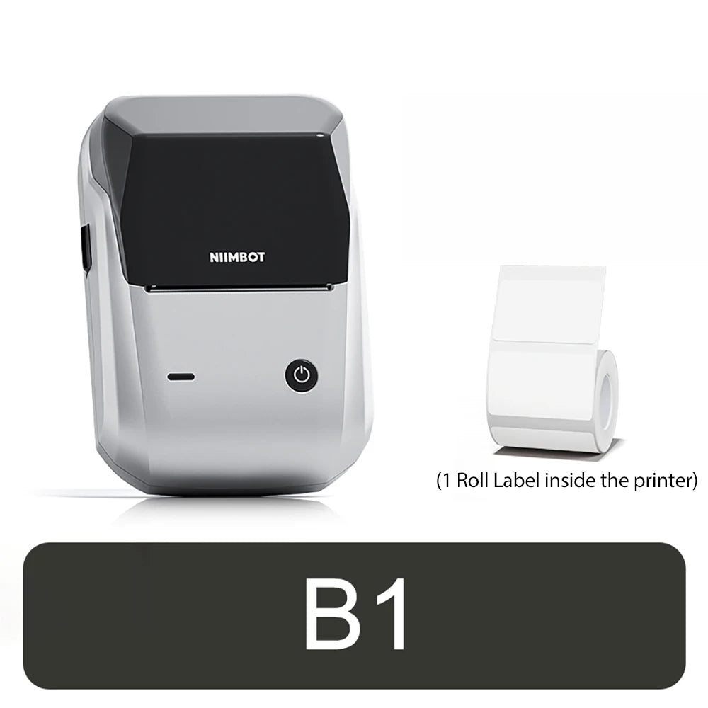 NIIMBOT B1 Portable 2-Inch Thermal Label Printer – Mini Bluetooth Sticker & Adhesive Tape Printer for Smartphones & PC