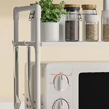RALCA-Kitchen Storage Rack Multi-Layer Microwave Rack Adjustable Standing Countertop Condiment Oven Shelf Kitchen Accessorie