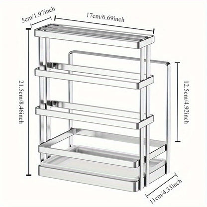 NEW Kitchen Knife Organizer 304 Stainless Steel Knife Holder for Kitchen Counter Kitchen Accessories Storage for Knife Organizer