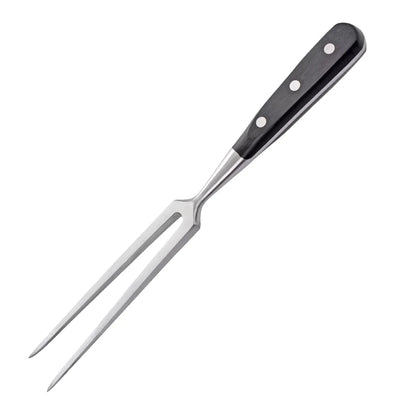 1 Pcs Kitchen Dining Tableware Stainless steel Wooden carving meet fork