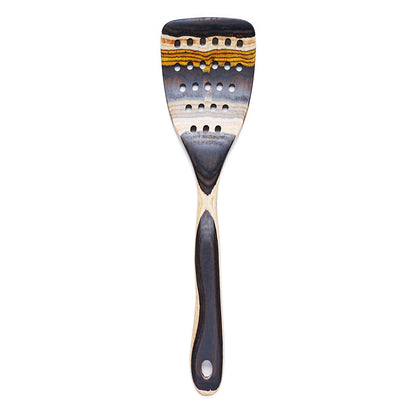IK Kitchen Utensils 7PCS Pakkawood Cooking  Utensils Set Wooden Spoons for Kitchen Wood Spatula with Non-slip Handle