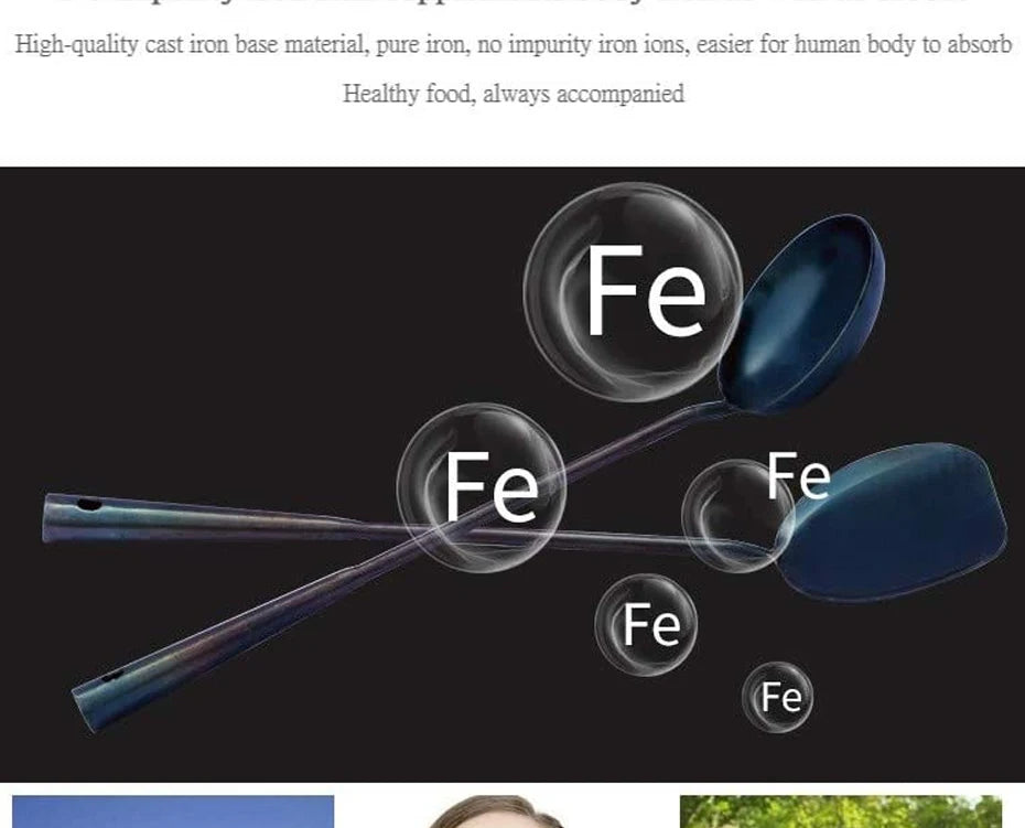 Kitchen Utensils Wok Spatula Spoon Chinese Traditional HandMade Iron Spatula Ladle Wok Tool Set Kitchen Tool Cooking Accessories