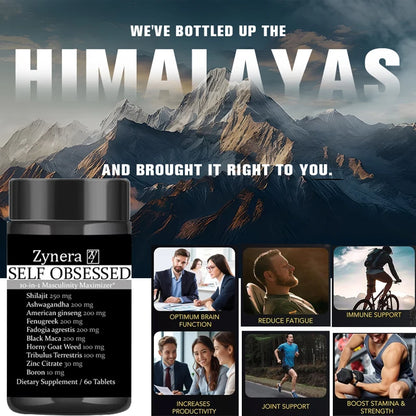 Ashwagandha & Maca Tablets for Men – Energy, Stamina, Vitality & Male Performance Support