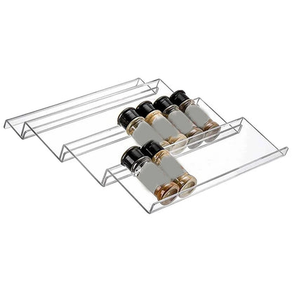 Kitchen Spice Rack Seasoning Jar Drawer Display Storage Rack, Household Cosmetics Lipstick Storage Rack Display Rack