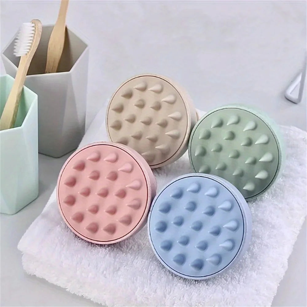 Silicone Shampoo Brush – Scalp & Body Massage Bath Shower Brush for Hair Washing