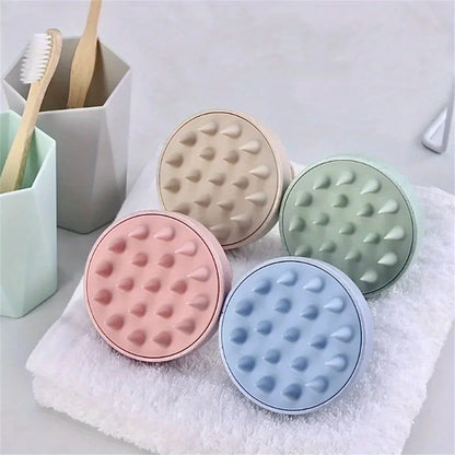 Silicone Shampoo Brush – Scalp & Body Massage Bath Shower Brush for Hair Washing