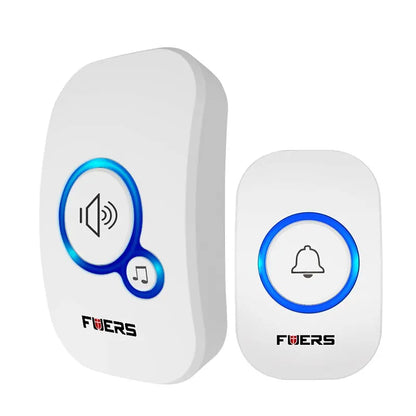 Fuers Wireless Doorbell – Waterproof Smart Chime with 32 Tunes, Battery-Powered for Home, Store & Hotel