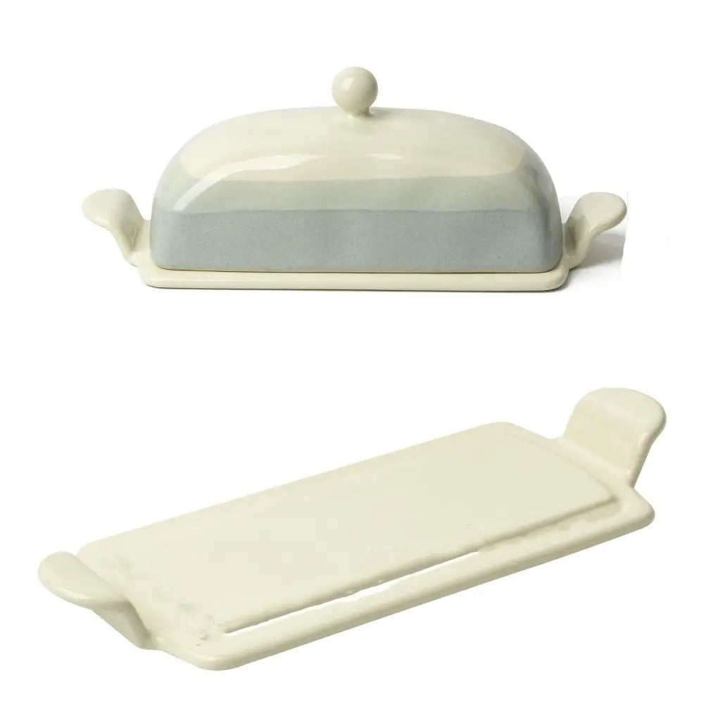 Kitchen Organizer Ceramic Butter Dish Reusable Household Butter Box with Lid Cheese Fresh-keeping Box Bar