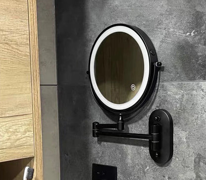 8 inch Makeup Mirror Chrome 3x/5x/7x/10x Magnifying Double Side USB Charging Bathroom 3 color light Smart Cosmetic Mirrors