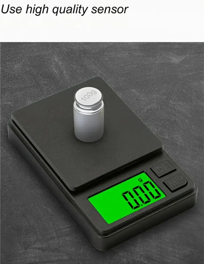 Precision Pocket Scale 1000g x 0.1g – Digital Gram Food & Jewelry Scale with LCD