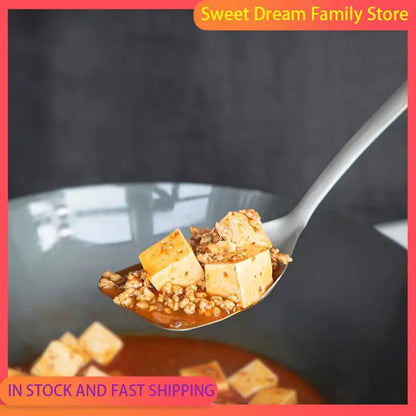 SDFC-Kitchen Spatula 304 Stainless Steel Dishwasher Safe For Cooking Slotted Shovel Frying Stirring Stirrer Home Kitchen Tool