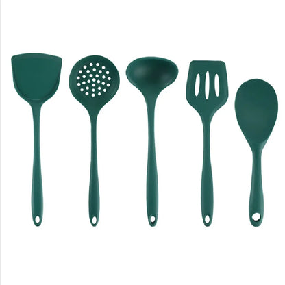Silicone Kitchen Utensils 5pcs/set Cooking Non Stick Pot Scoop Kitchenware Set Heat Resistant Flexible Silicone Kitchen Utensils
