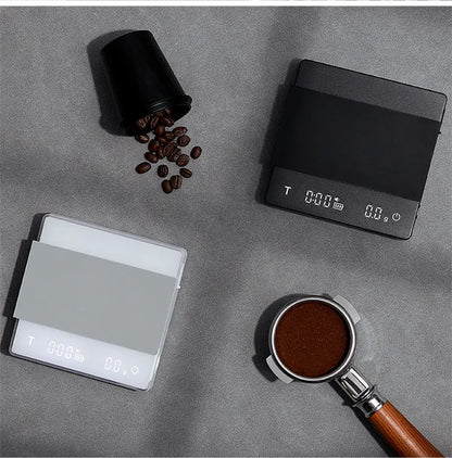 MHW-3BOMBER Digital Coffee Scale – High-Precision Rechargeable Espresso Kitchen Scale