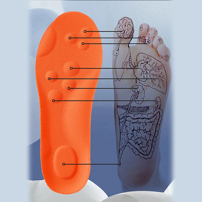 1/2/4 Pairs Latex Sport Insoles – Soft, High-Elasticity Shoe Pads with Shock Absorption, Arch Support & Breathable Cushion
