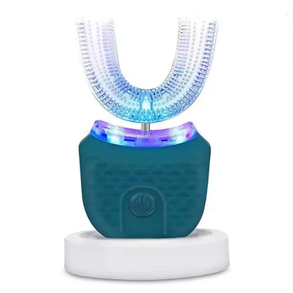 Teeth Whitening Light U-Shaped Sonic Wireless Toothbrush 360° Ultrasonic Lazy Automatic Adult