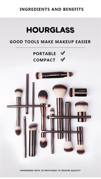 Hourglass Makeup Brush- No.19 Vanish Seamless Finish Concealer Brush Soft Fiber Hair Fashion Design Single Face Brush