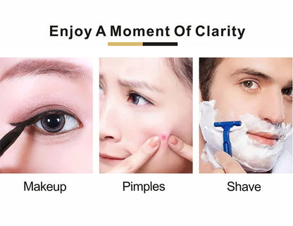 8 inch Makeup Mirror Chrome 3x/5x/7x/10x Magnifying Double Side USB Charging Bathroom 3 color light Smart Cosmetic Mirrors