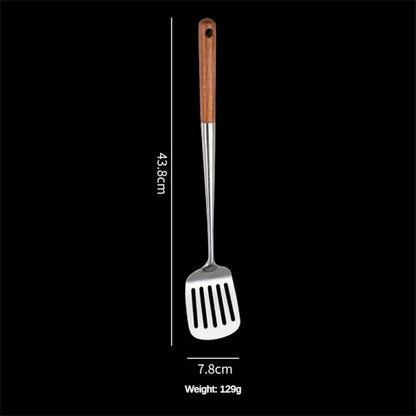 Kitchen Utensils Wok Spatula Iron and Ladle Tool Set Spatula for Stainless Steel Cooking Equpment Kitchen Accessories Essentials