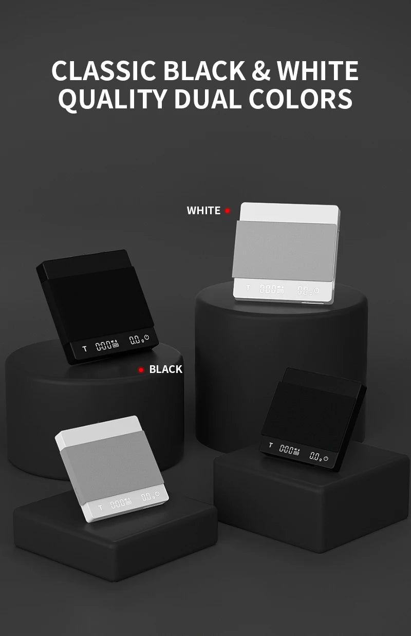 MHW-3BOMBER Digital Coffee Scale – High-Precision Rechargeable Espresso Kitchen Scale