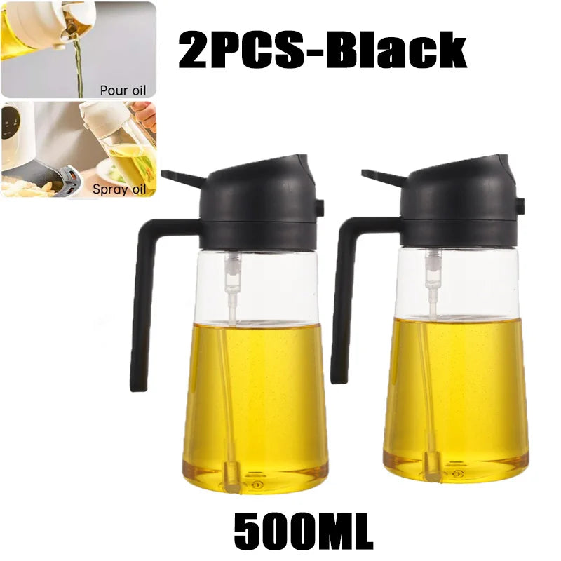 Oil Spray Bottle –  200/300/500ML , reliable  Plastic Cooking Sprayer, Olive Oil, Vinegar & BBQ
