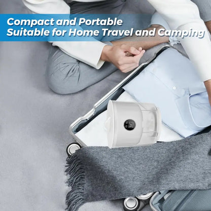 Portable Rechargeable Mini Washing Machine – 2L Dual Bucket, 3 Modes for Travel & Dorm