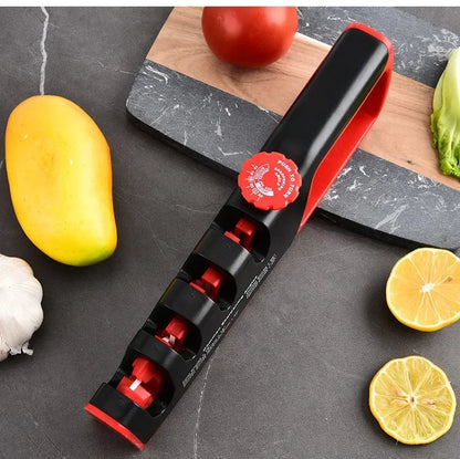 Kitchen Knife Sharpener 4-in-1 Angle Adjustable for Home Precision Scissors Professional Knives and Whetstone Sharpener Tools
