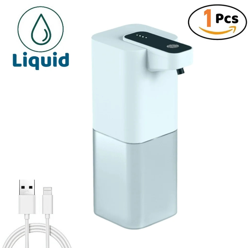 Automatic Liquid & Foam Soap Dispenser – Touchless Electric Dispenser with Infrared Sensor, USB Rechargeable