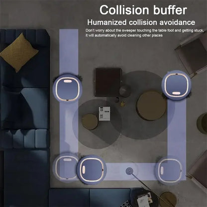 Automatic Sweeping Robot Home Sweeper Lazy Person Intelligent 3-in-1 Sweeping Machine USB Rechargeable Vacuum Cleaner