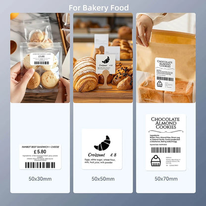 NIIMBOT B1 Portable 2-Inch Thermal Label Printer – Mini Bluetooth Sticker & Adhesive Tape Printer for Smartphones & PC