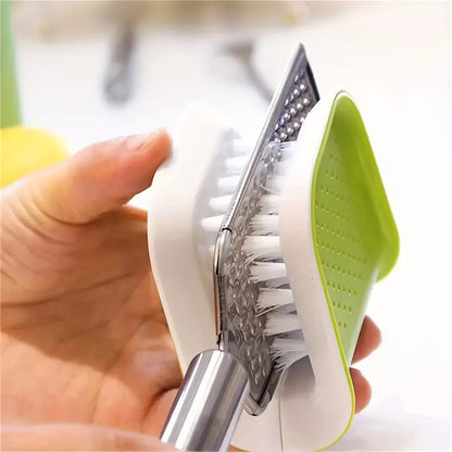 Multifunctional Kitchen Cleaning Brush – 1pc Dish, Knife & Chopstick Scrubber