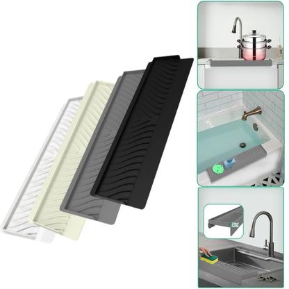 Kitchen Sink Edge Protector Silicone Bathtub Wash Basins Splash Guard Countertop Protector  Prevent Splashes Accessories