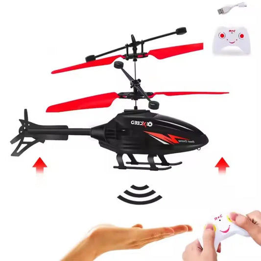 Remote Control Induction Helicopter Drone – Crash-Resistant, Dual-Mode Suspended RC Aircraft Toy with Lighting