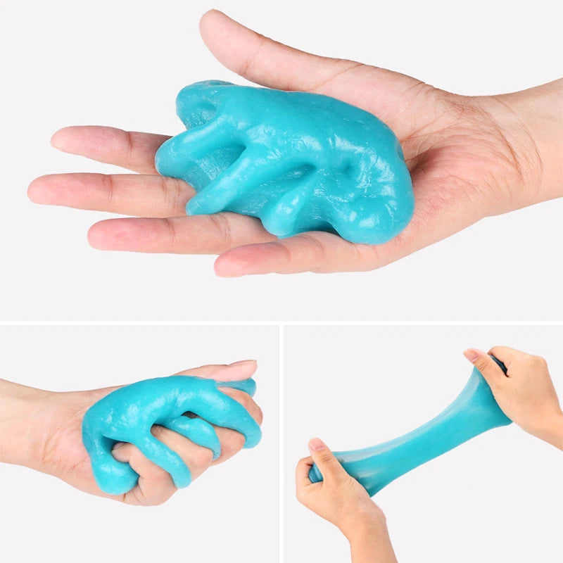 Magic Slime Cleaning Gel for Car Vents & Keyboard - Reusable Auto Interior & Computer Dust Remover | Reaches Every Crevice