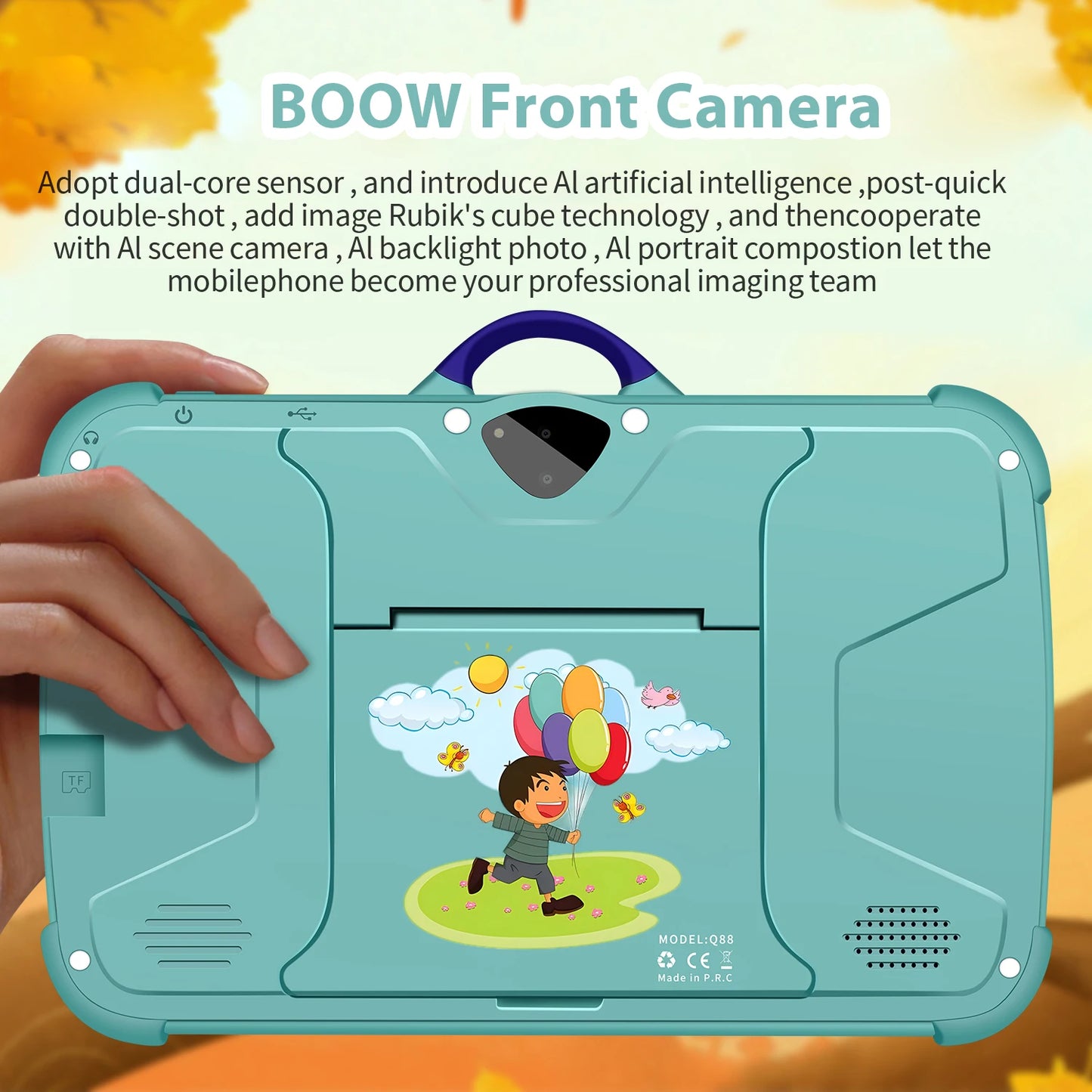 7-Inch Kids Tablet PC – Android 13, Quad-Core, 4GB RAM, 64GB Storage Educational Tablet