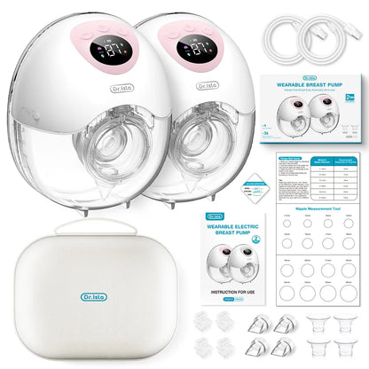 MAMIJOY 2PCS Wearable Electric Breast Pump – Hands-Free, Silent, Leak-Proof, 4 Modes & 36 Suction Levels (EB50)
